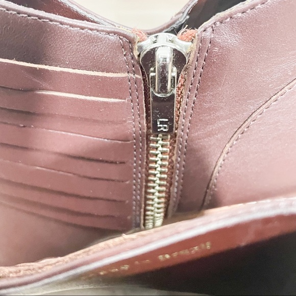 Loeffler Randall Eva Leather Ankle Stacked Heel Booties - Picture 4 of 11